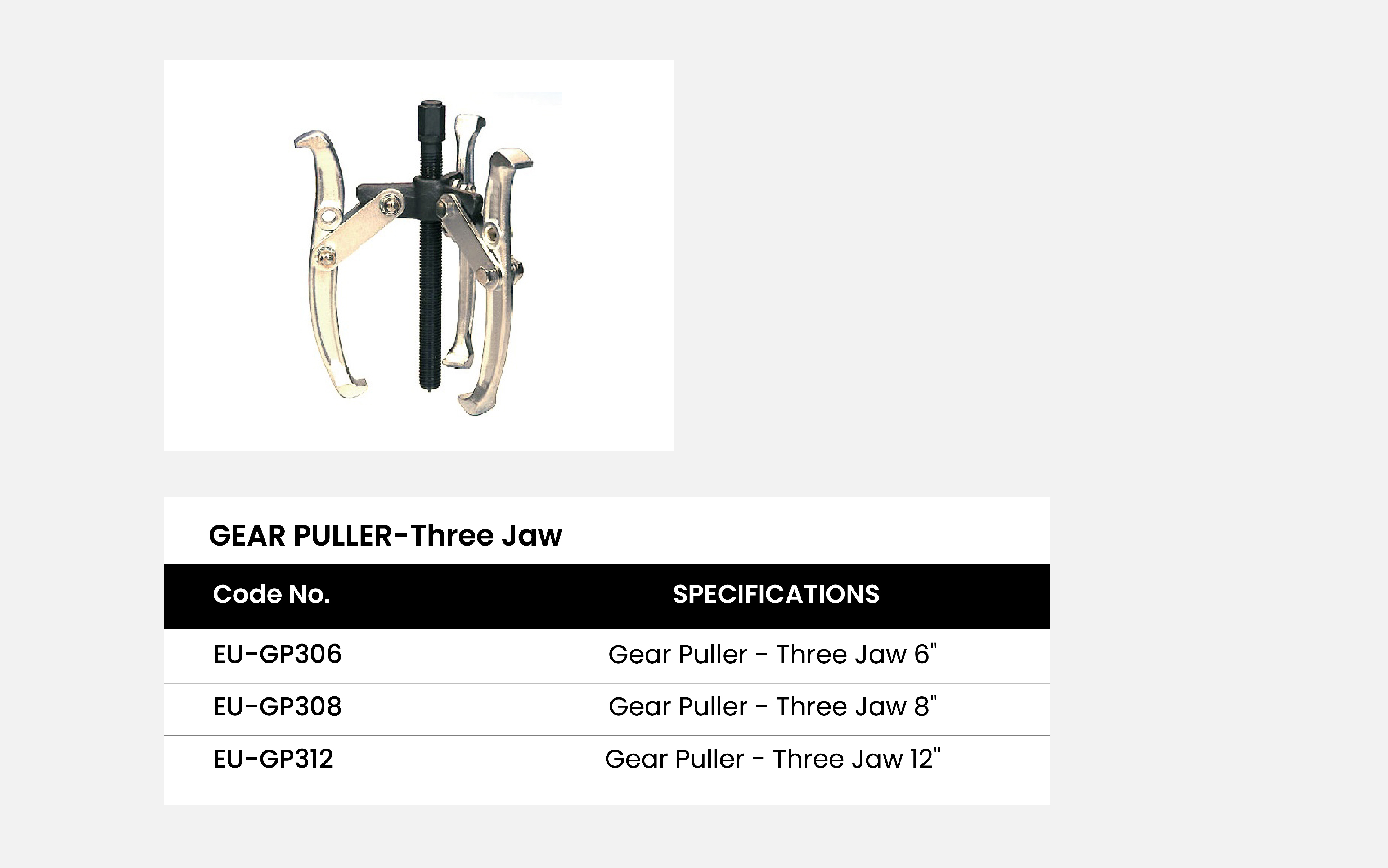 Gear Puller - Three Jaw