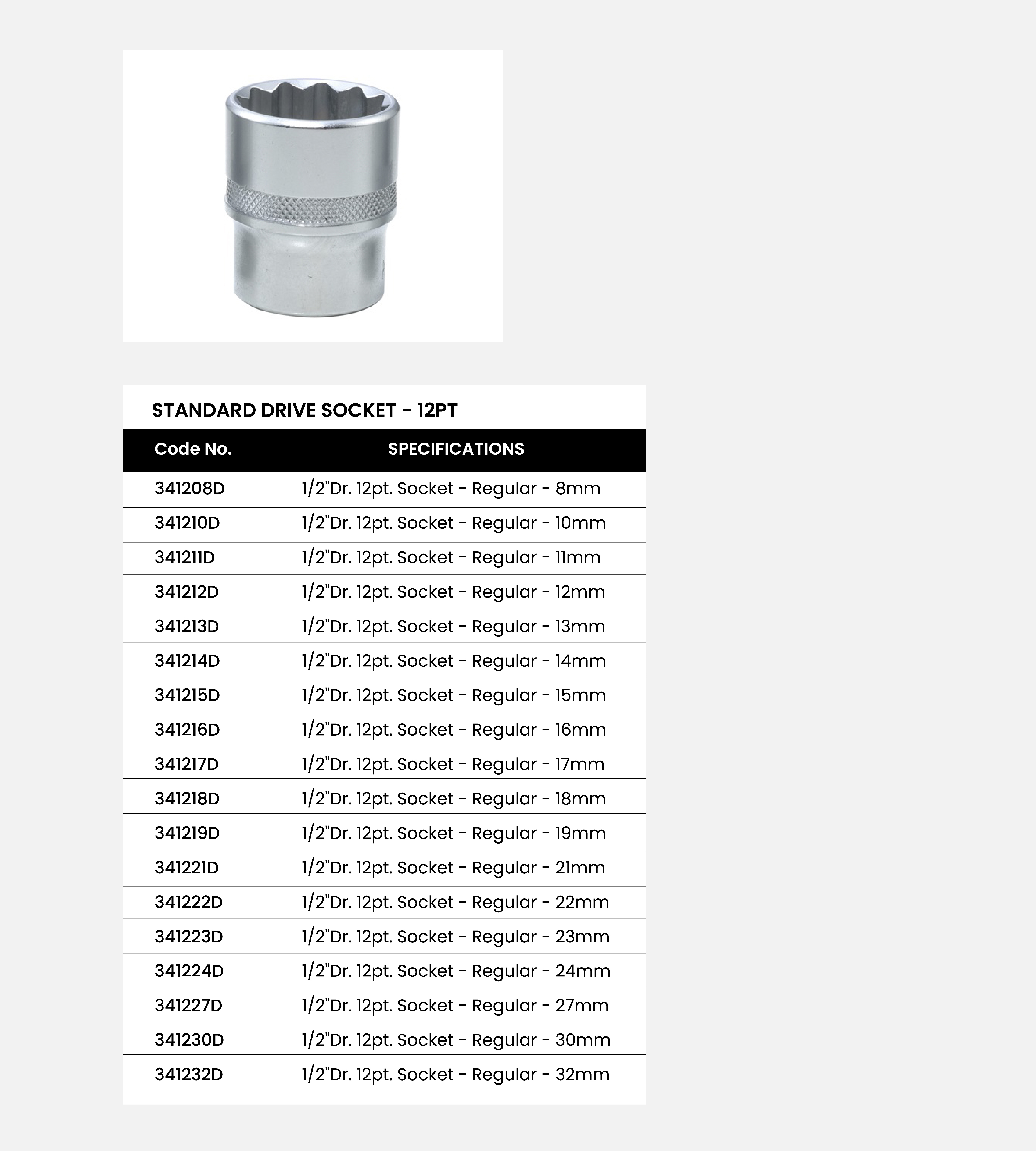 Standard Drive - 12PT